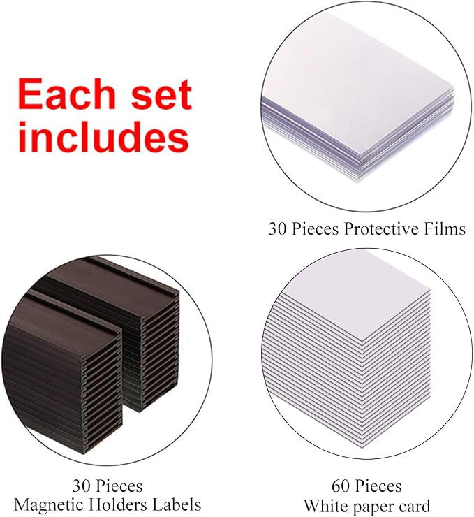 Magentic Label Holders 3x6 Inch, Magnetic Labels - Image 4