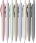 Bribobo 8-Pack Retractable Ballpoint Pens, Smooth Writing, Comfortable Grip by Bribobo