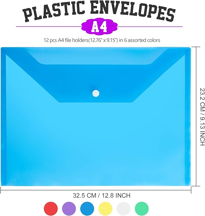 LEOBRO Plastic File Folders, Folders - Image 2
