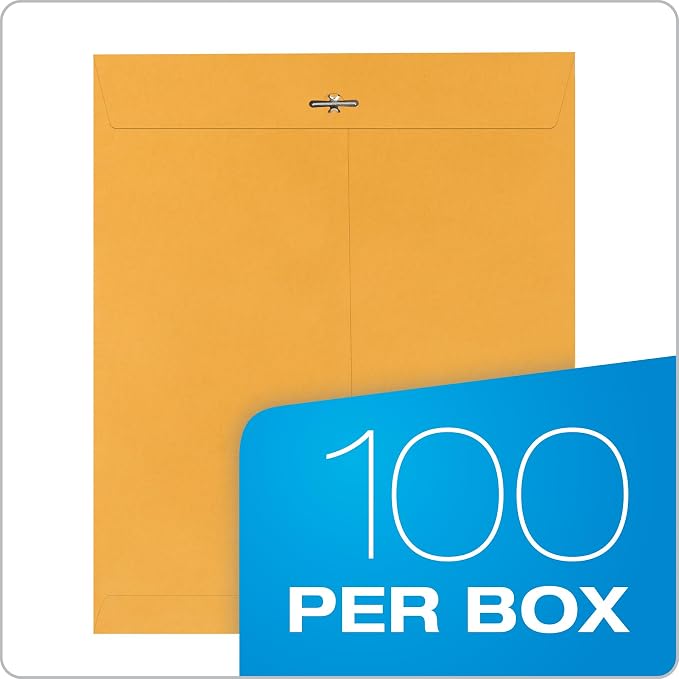 Quality Park 10 x 12 Clasp Envelopes, 100 Pack, Document Envelopes - Image 4