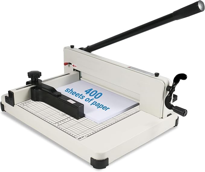 12-Inch Heavy Duty Guillotine Paper Cutter—Cuts 400 Sheets A4 Paper | Solid by AllwayCommerce-US