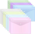 EOOUT 14pcs Plastic Envelopes, Plastic Folders by EOOUT