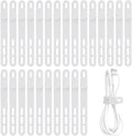 Oligei 25 Pcs Silicone Cable Ties, Cable Ties Reusable, High Elasticity Cord by Oligei