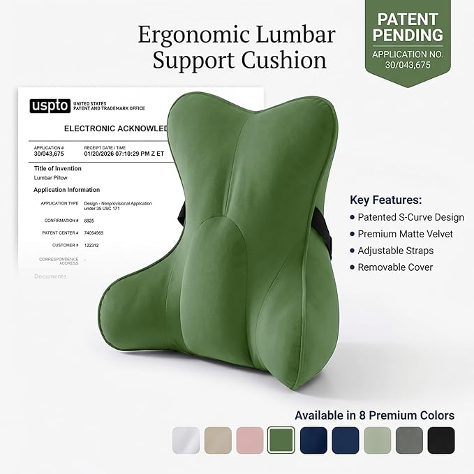 Lumbar Support Pillow for Lower Back Pain Relief – Multi-Functional Ergonomic - Image 9