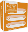 1500 Paper Hot Dog Trays | White Hot Dog Wrappers | 8 Inch Hotdog Tray Holders by Supellectilem