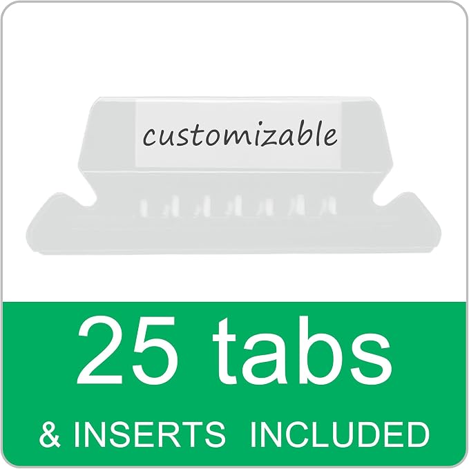 VZCPYTPM 25 Pack Hanging File Folders Letter Size, Reinforced Rods - Image 4
