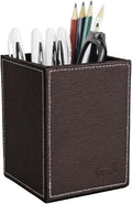 Pen Pencil Holder Cup Container PU Leather Desk Organizer Stand Decor Brush by Fosinz