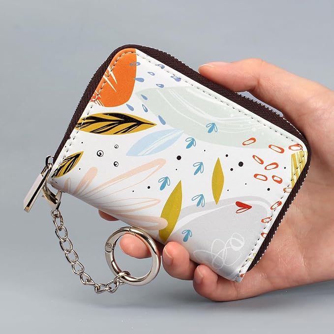 FurArt Zipper Wallet Women, RFID Blocking Credit Card Wallet, Business Card - Image 4