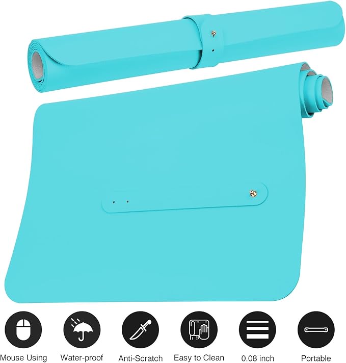 Boutilon Leather Desk Pad Protector, Laptop Desk Pad, Office Mouse Mat - Image 3