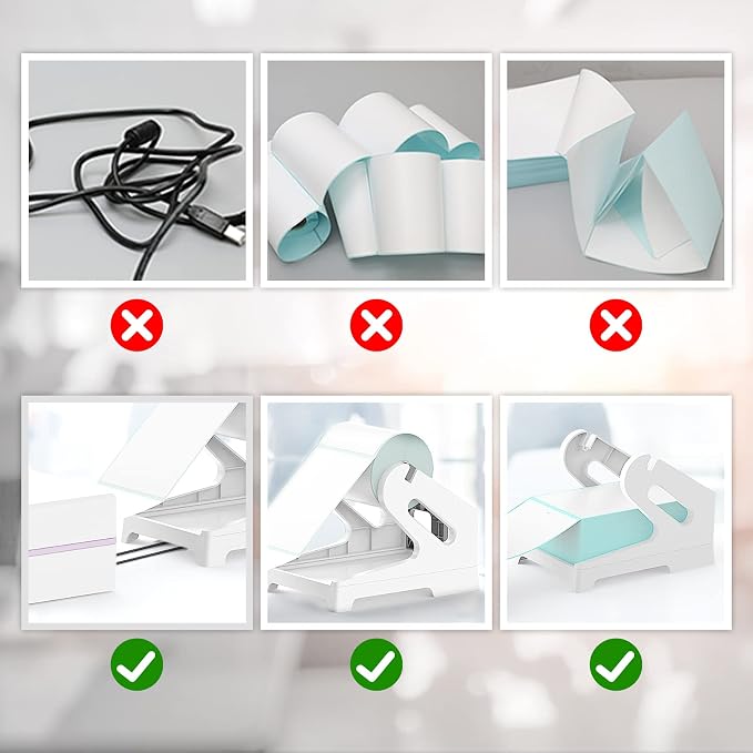 Thermal Label Holder for Rolls and Fan-Fold Labels, Sticker Roll Holder Work - Image 5