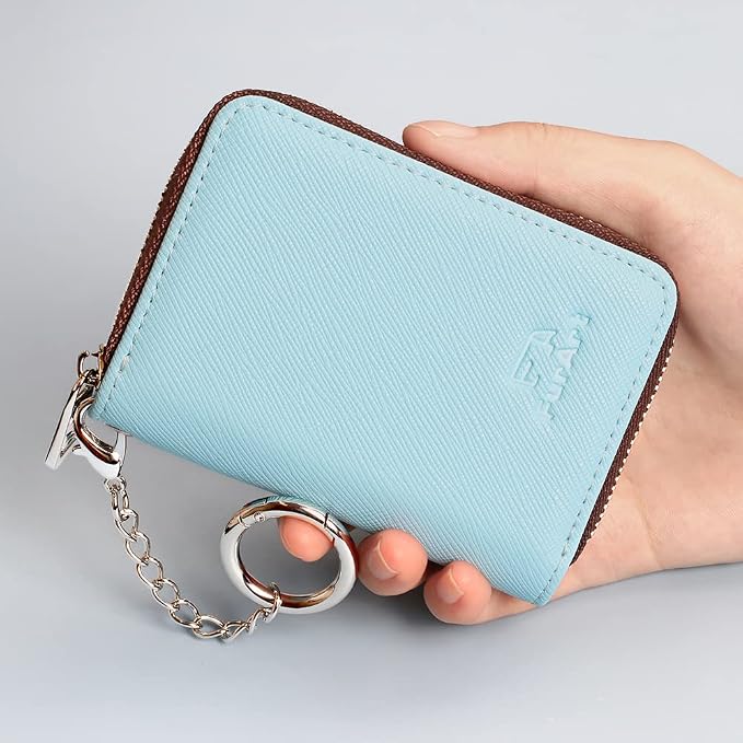 FurArt Zipper Wallet Women, RFID Blocking Credit Card Wallet, Business Card - Image 4