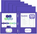 Two Pocket Folders, RAZCC 50 Pack Two Pocket Folders by RAZCC