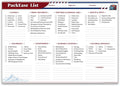 Large Travel Packing list PackEase checklist Essentials Memo Note Pad | A4 Size by lovielf