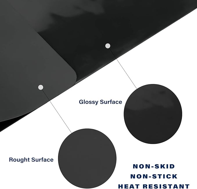 Gartful X-Large Silicone Sheet for Resin, 23.6"x15.7" Black Jewelry Casting - Image 3
