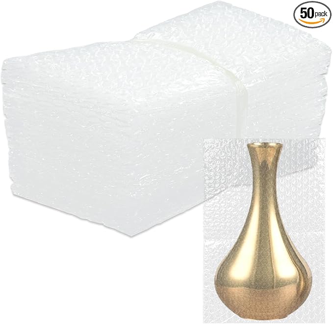 50-Pack 10"x14"Clear Bubble Out Bags by SEUNGCH