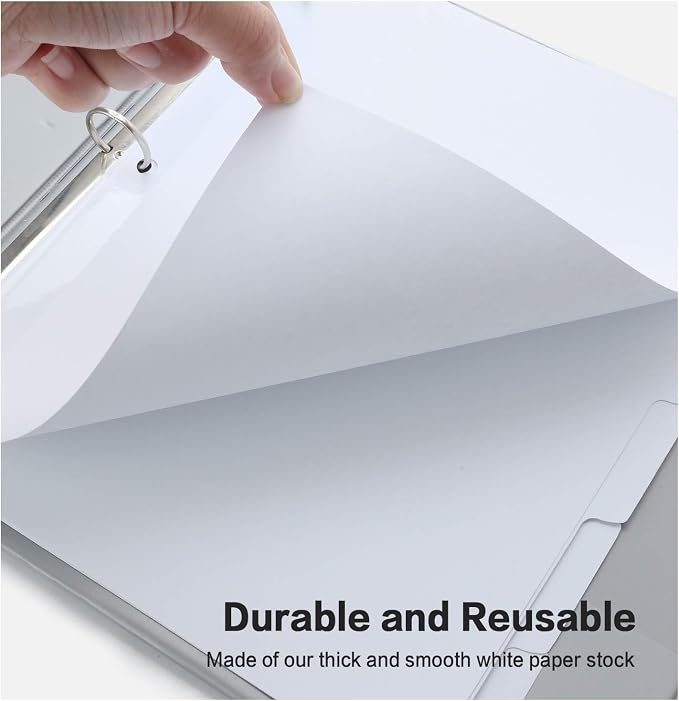 5-Tab Binder Dividers, HERKKA 3 Ring Binder Dividers - Image 3
