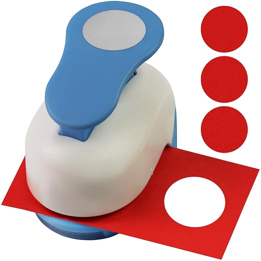 Ecohu Circle Hole Punch for Craft Sizeout 1inch, Paper Punch Shapes, Craft by ECOHU