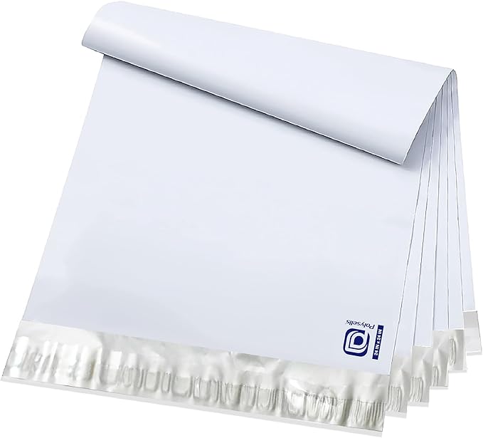 POLYSELLS 100 pcs 24x24 Inches White Poly Mailers Shipping Envelopes, Strong by POLYSELLS
