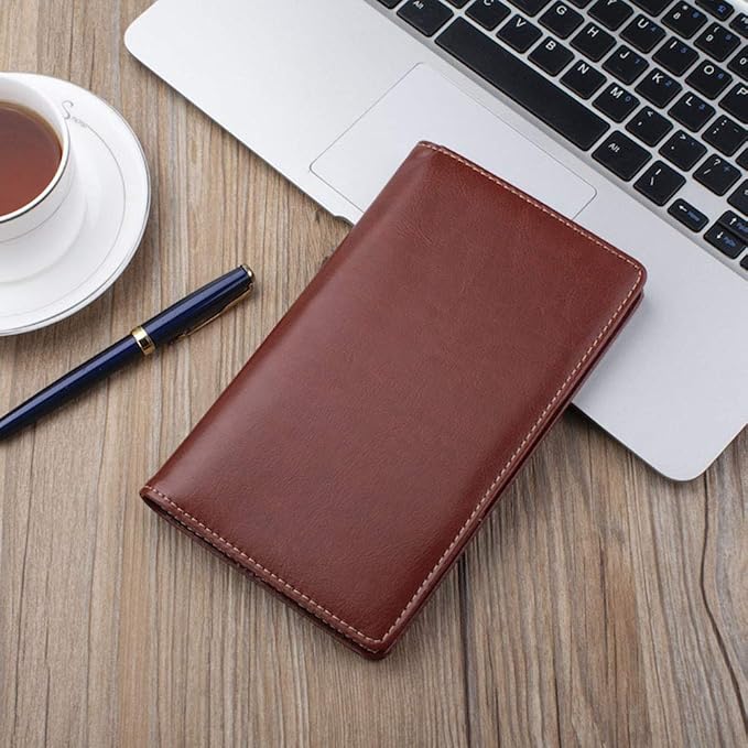 Sooez Leather Professional Business Card Book Holder Organizer, 240 Capacity - Image 7
