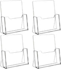 Acrylic Brochure Holder 8.5 x 11 inch 4 Pack by SUNQEBO