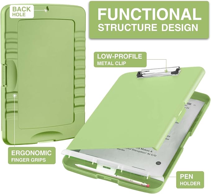Sooez Clipboards with Storage, High Capacity Clip Boards 8.5x11 with Storage - Image 2