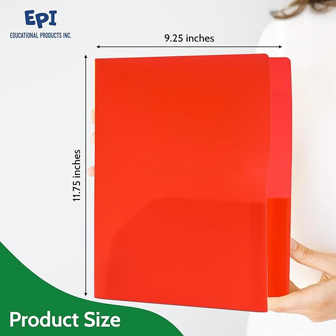 24 Pack Purple Plastic Folders - Image 5