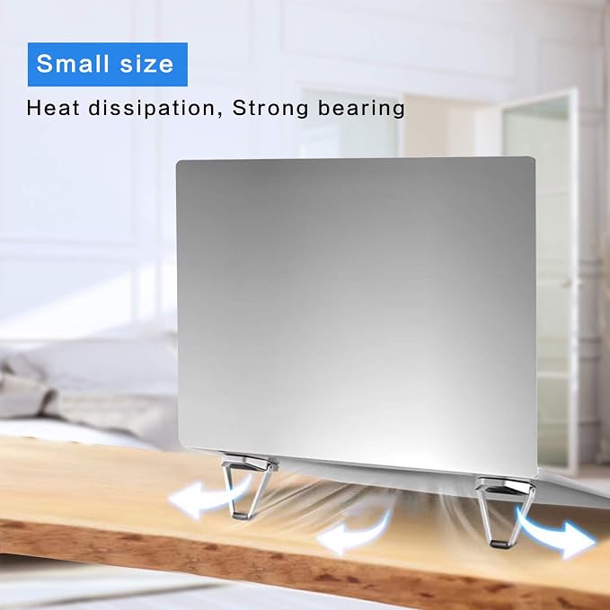 Laptop Stand Portable, Zinc Alloy Laptop Mini Stand, Laptop Riser Invisible - Image 5