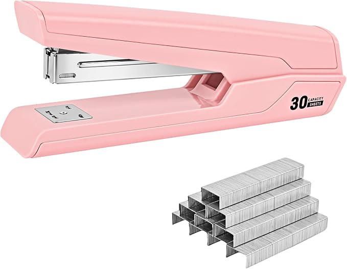 Metal Stapler with 830 Staples, Office Stapler, Staplers by Unknown