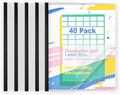 TOTiyea 40 Pack Clear Report Covers by TOTiyea