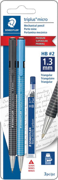 STAEDTLER Triplus Micro Mechanical Pencils, 1.3mm #2 Lead by Staedtler