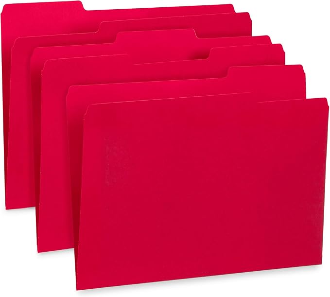 File Folder, 1/3 Cut Tab, Letter Size, 100 Per Box - Image 3