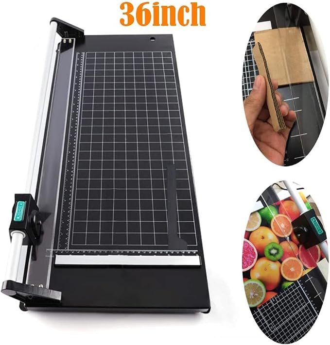 Manual Heavy Duty 36 Inch Rolling Cutter Precision Rotary Paper Trimmer - Image 3