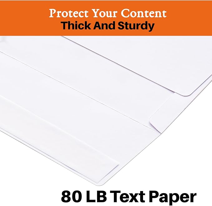 50 Packs 5x7 Envelopes, A7 White 5x7 Envelopes - Image 4