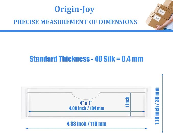Origin-Joy 60 PCS Self Adhesive Index Card Pockets - Image 2