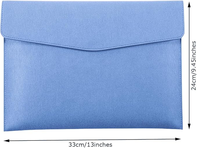 PU Leather A4 File Folder Document Holder Waterproof Portfolio Envelope Folder - Image 2