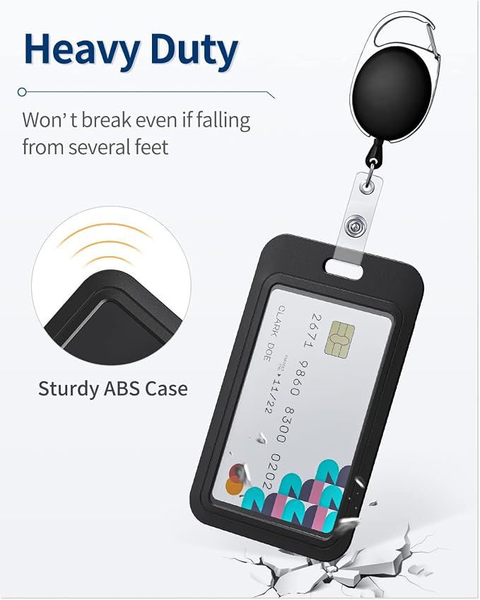 Uniclife 3 Pack Sliding Vertical Badge Holders - Image 4
