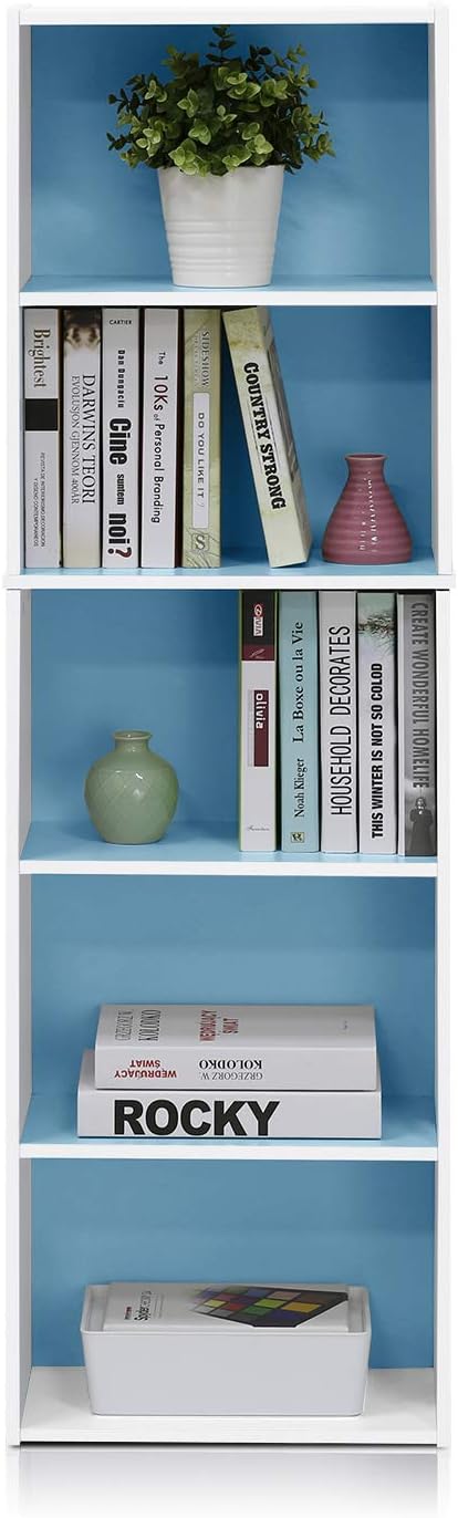 Furinno LUDER Book Shelf, 5-Tier Bookshelf, Bookcase - Image 5