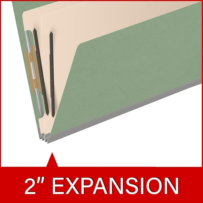 Ecom Folders End Tab Pressboard Classification Folders | Legal Size 25 Pt Stock - Image 7