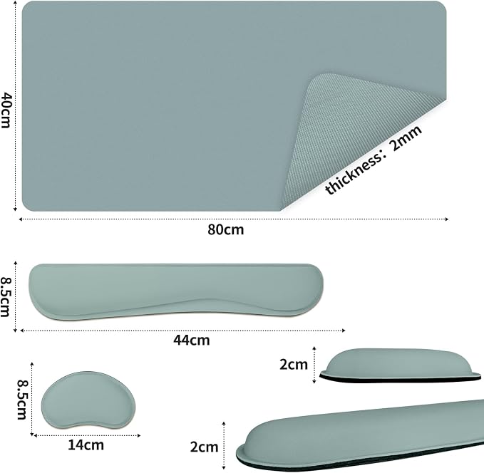 Desk Pad Mat Set, 3-in-1 Large Mouse Pads - Image 4