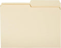 Amazon Basics Manila File Folders, Letter Size, 1/2 Tab in Left and Right by AmazonBasics
