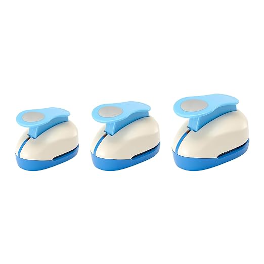 3pcs Circle Punch 3/8+5/8+1 inch Circular Cutter Tool Circle Hole Punch by Wsyhomie