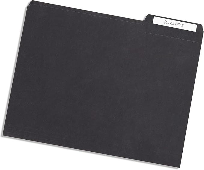 Blue Summit Supplies 100 Grayscale File Folders, Letter Size, 1/3 Cut Tab - Image 4