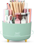 SKYDUE 360 Degree Rotating Desk Organizer, Dual-Purpose Pencil Pen Holder by SKYDUE
