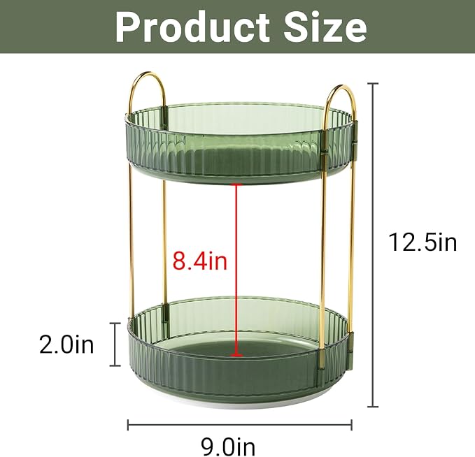Asayuee 360 Rotating Makeup Organizer - Image 2