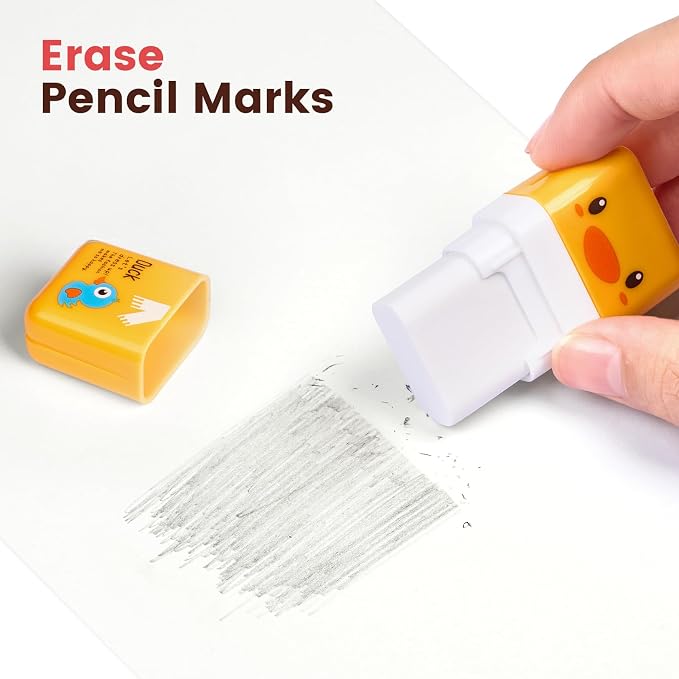 Sooez 12 Pack Pencil Erasers, Cute Erasers Pencil Eraser - Image 3