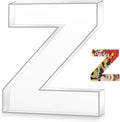 10" Z Clear Acrylic Letter Charcuterie Board Box, Reusable Fillable Decorative by Esmorah