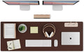 K KNODEL Large Office Leather Desk Mat, Mouse and Keyboard Pad, Computer and by K+KNODEL