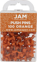 JAM PAPER Colorful Push Pins by JAMPaper
