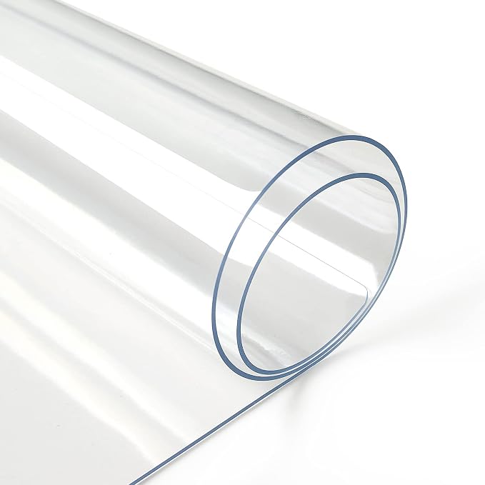 Deep Dream 1.5mm Thick 46 Inches Clear Round Table Protector, Round Table Cover - Image 2