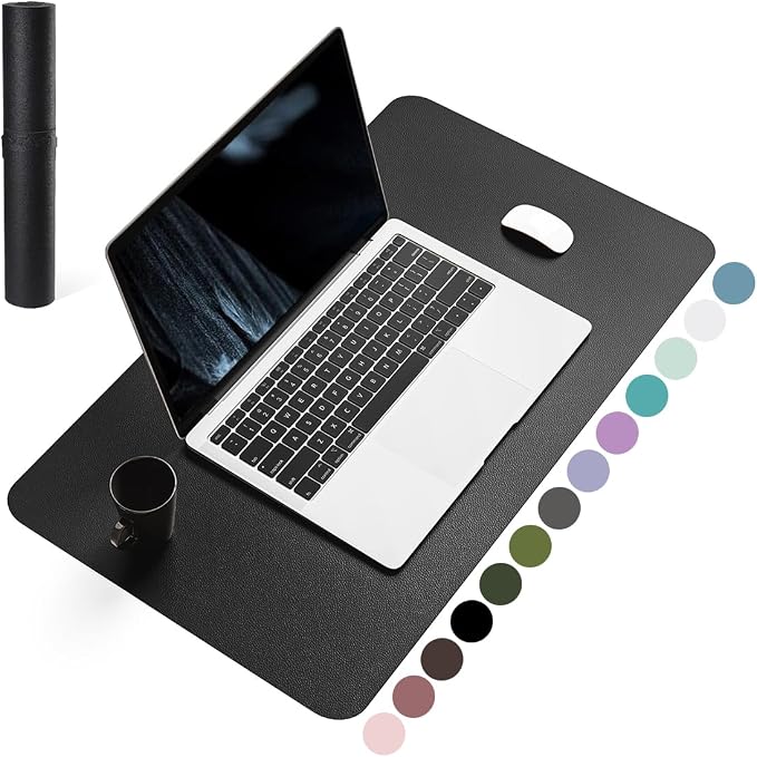 YSAGi Non-Slip Leather Desk Pad, Waterproof Laptop Computer Desk Keyboard Mat by YSAGi